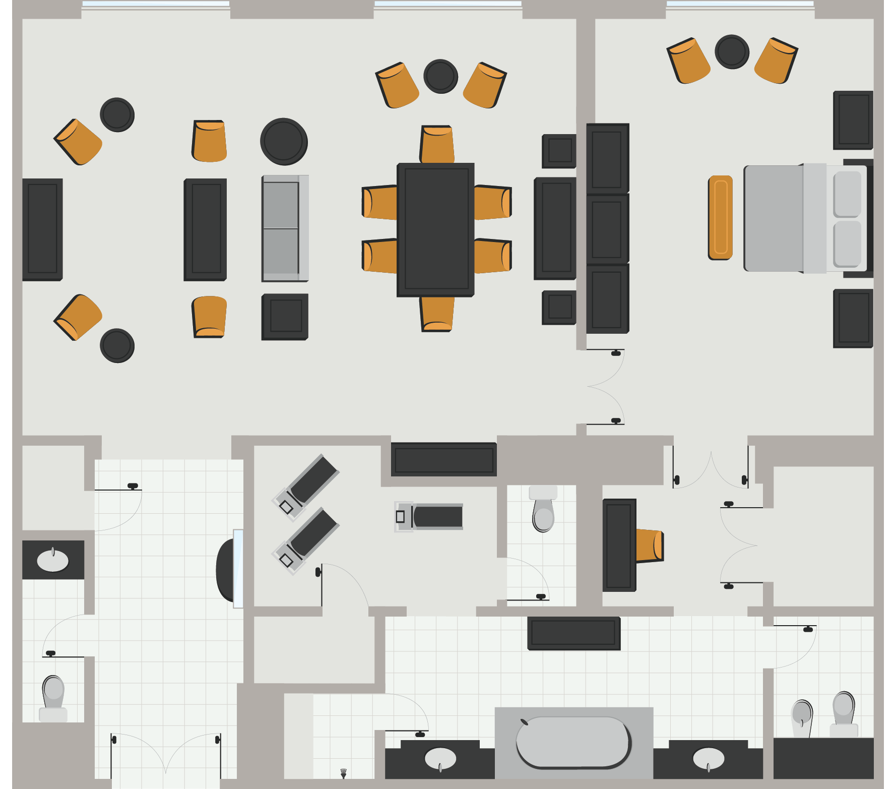 Executive King Suite Floor Plan