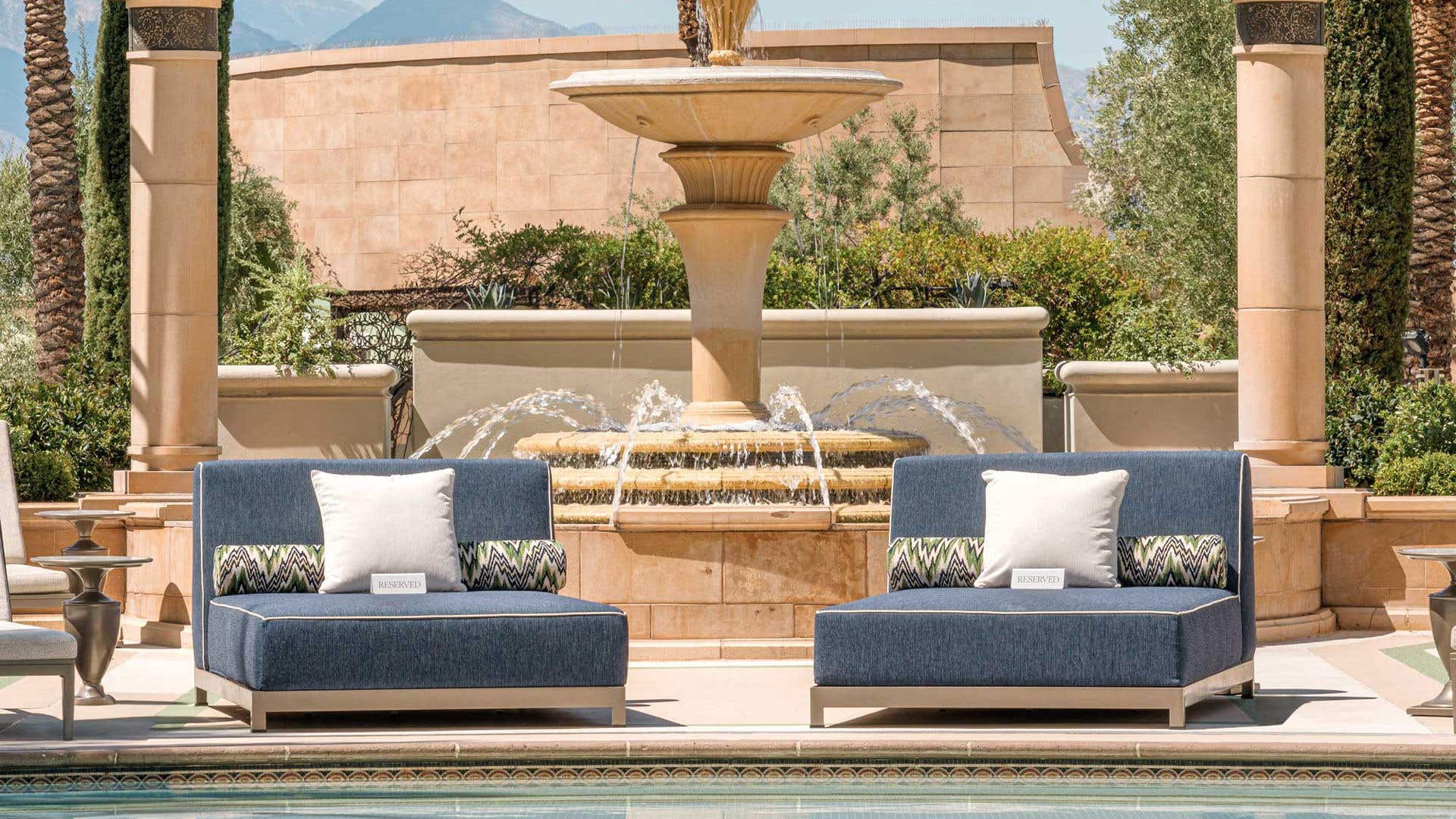 Daybed at The Palazzo Pool Deck