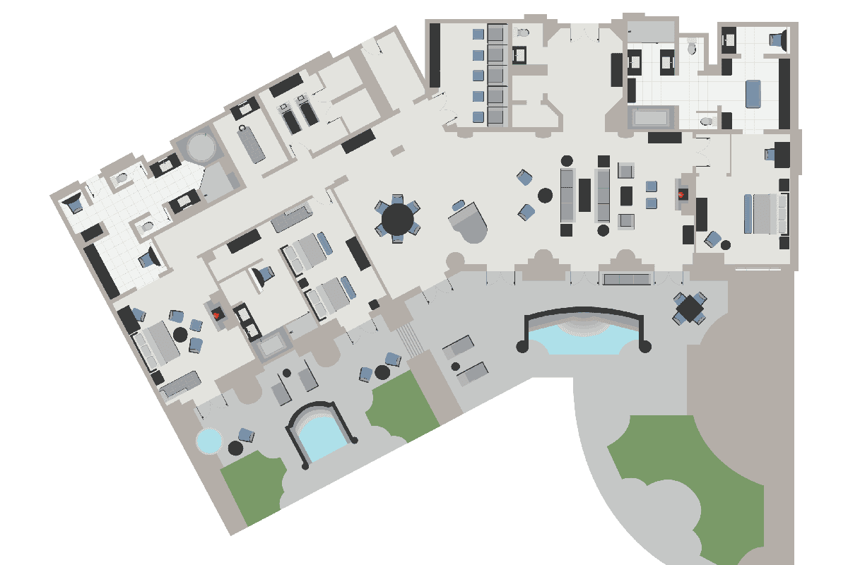 Chairman 3 bedroom suite floor plan