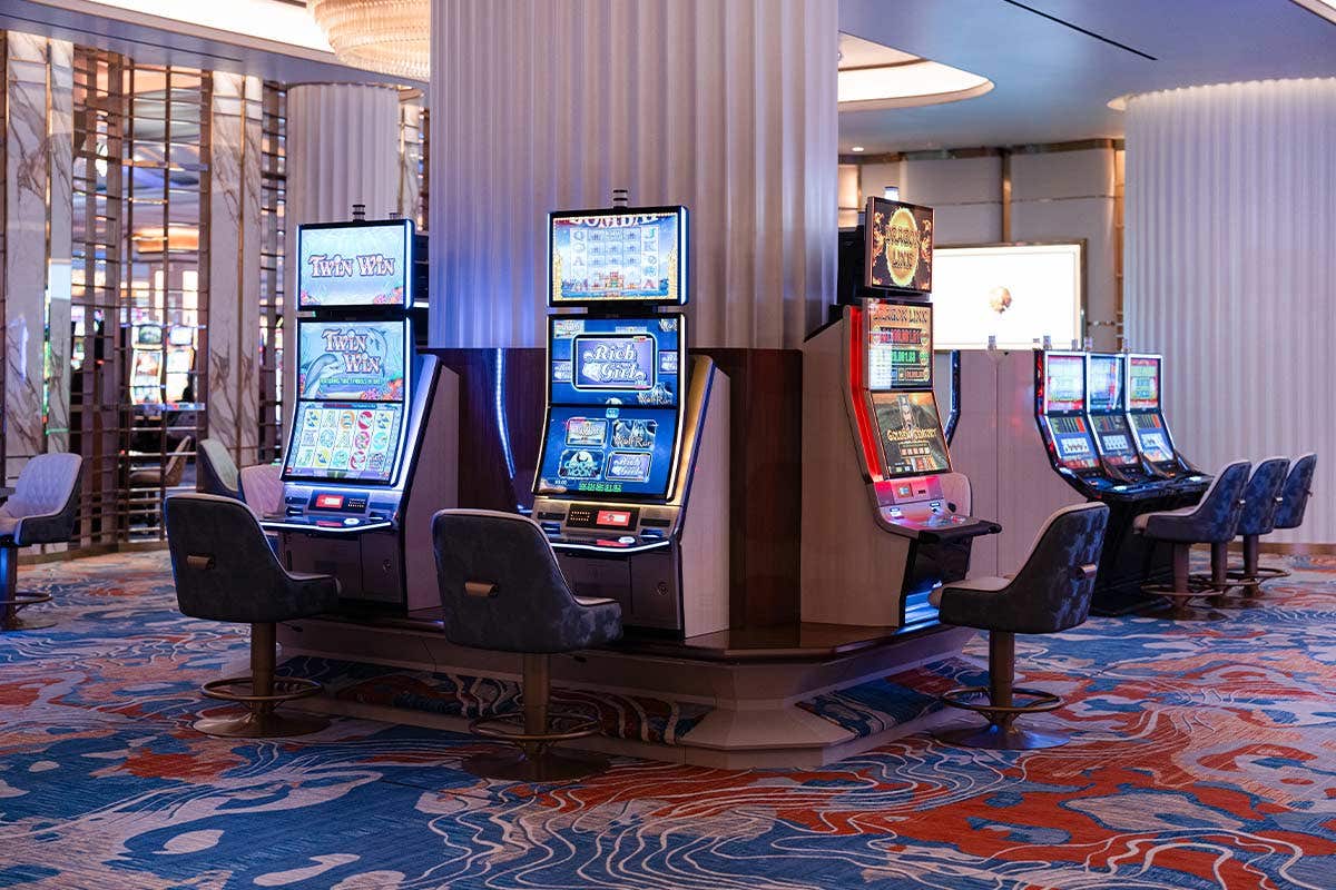 Slot machine area of the casino