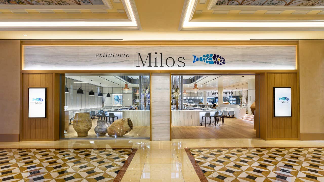 interior of estiatorio Milos