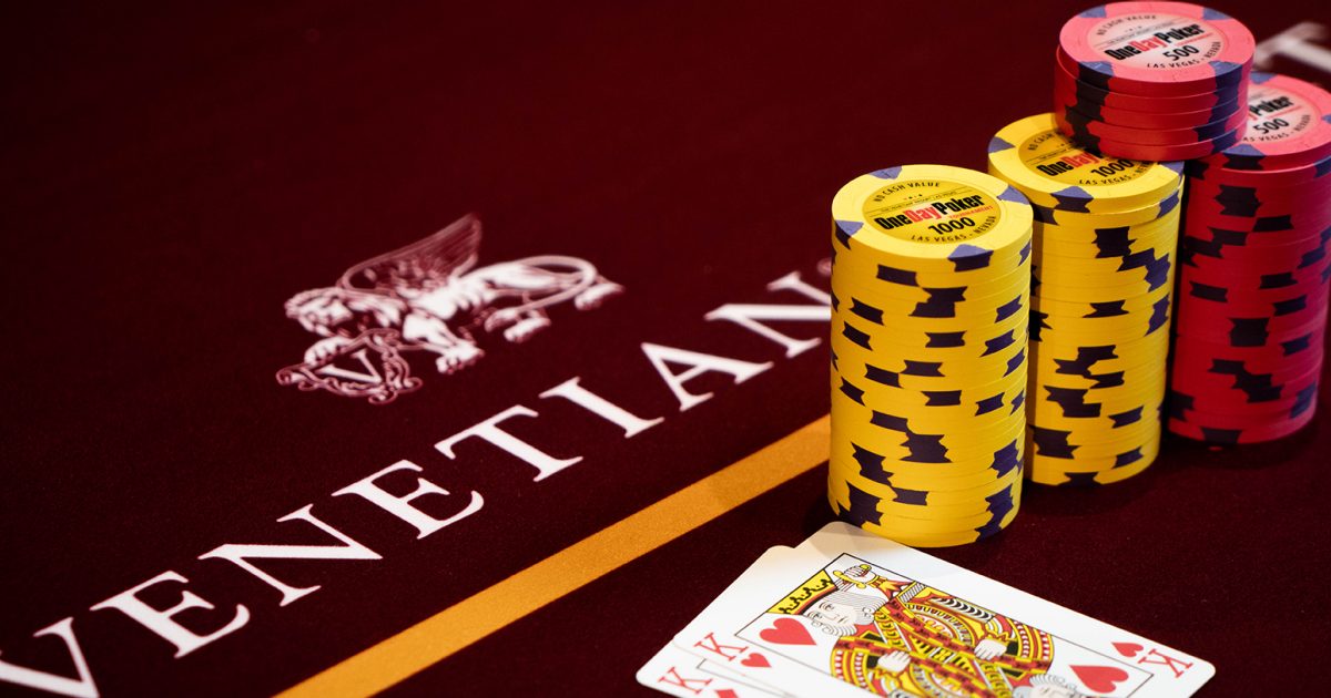 Casino and poker, poker cards, casino chips, gambling, Las Vegas